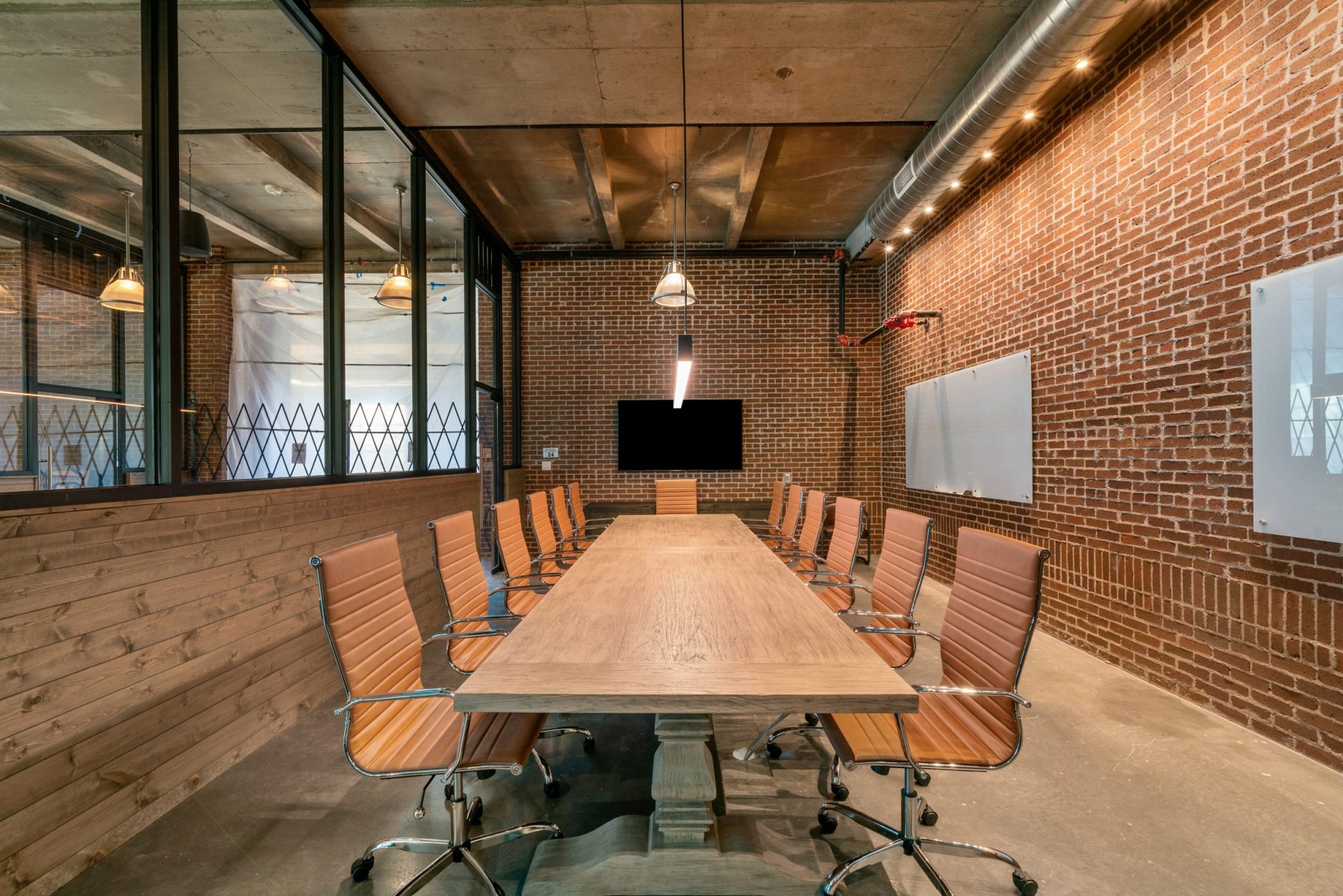 Meeting room at coworking space in Salt Lake City