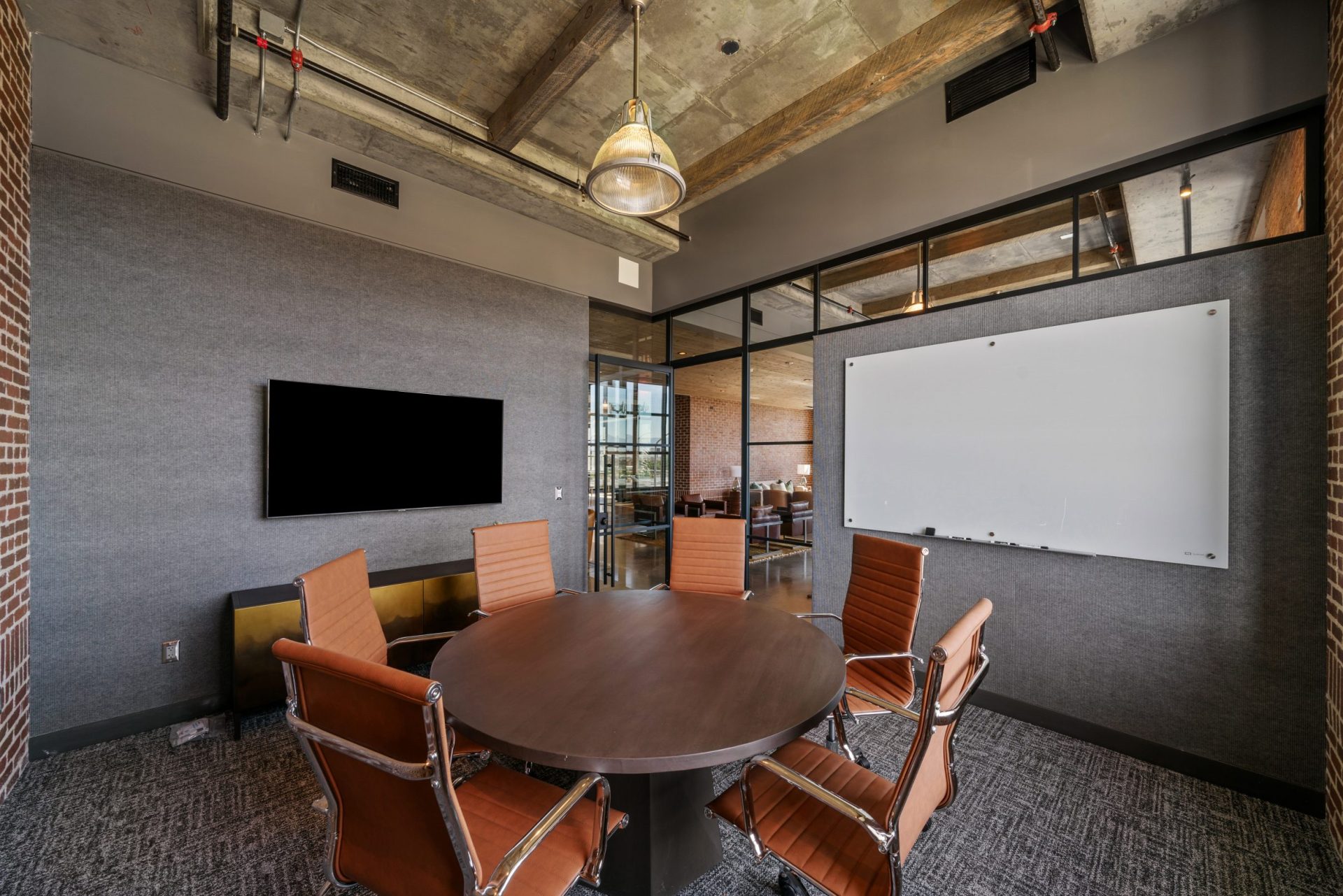 Meeting room at coworking Work Club in downtown Salt Lake City